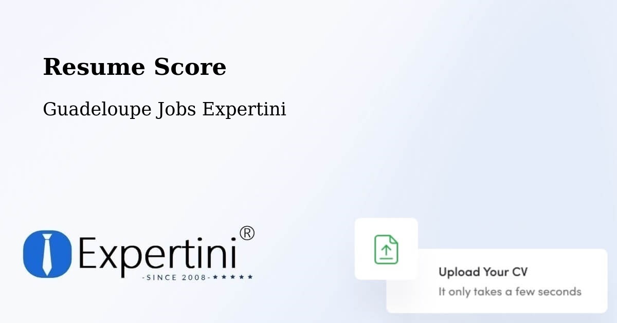 Resume Score & Job Description Match Tool – Dalciat - Guadeloupe Jobs Expertini